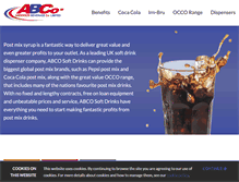 Tablet Screenshot of postmixsyrups.com